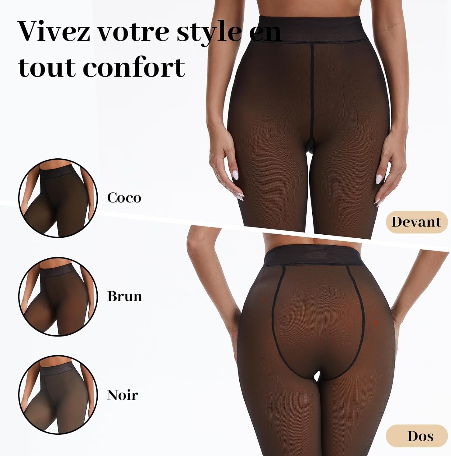 Detalle 2 de ZAKASA Collant Thermique Polaire Femme 220G