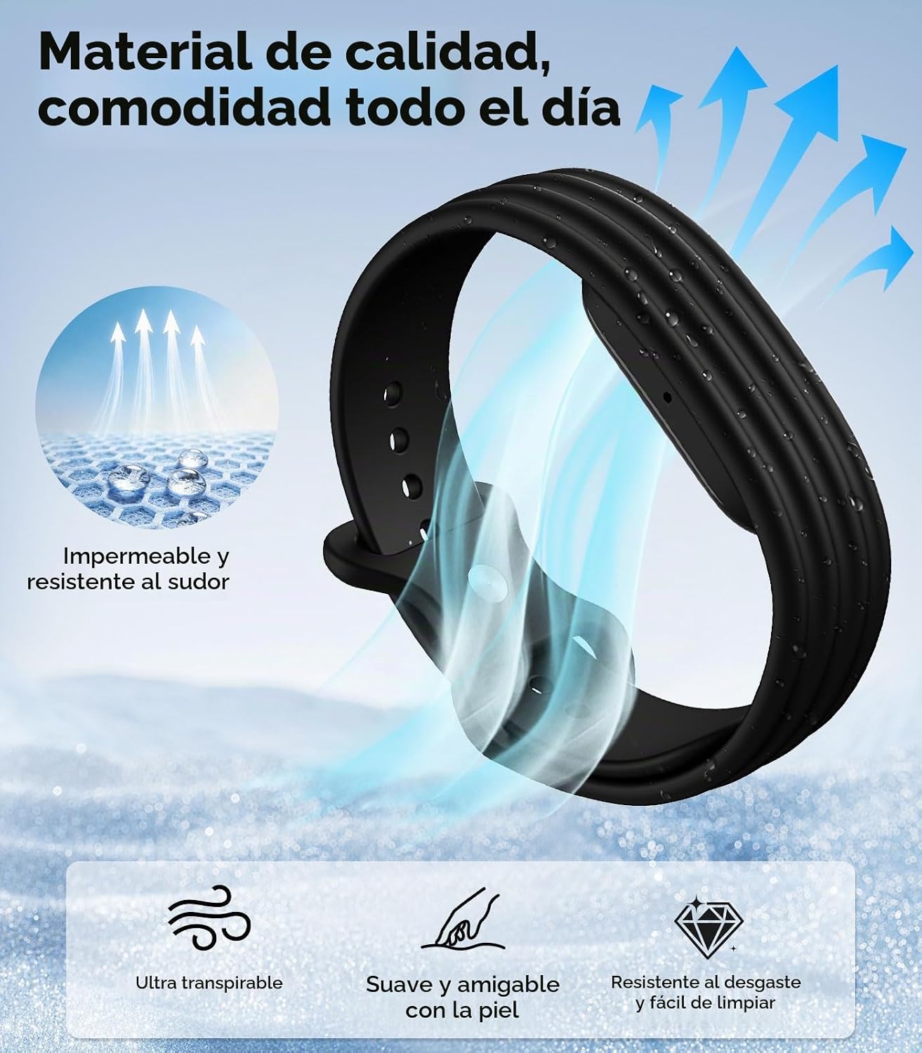 Thumbnail 1 de Astorgos Correa Deportiva de Recambio para Fitbit Air – silicona suave, resistente al sudor y talla única