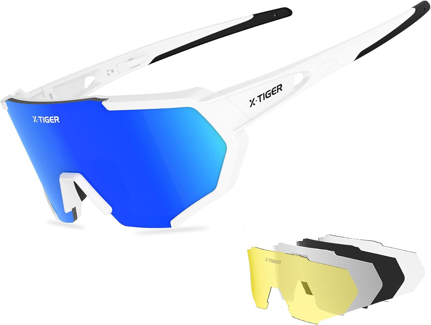 Detalle de X-TIGER Fahrradbrille mit 5 WechselglĂ€sern đ