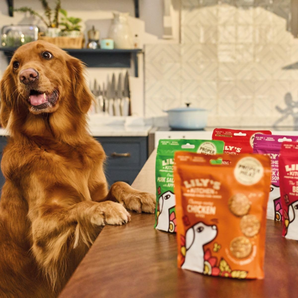 Detalle 2 de Lily’s Kitchen Mini-Trockenfleisch 8×70 g für Hunde 🍖