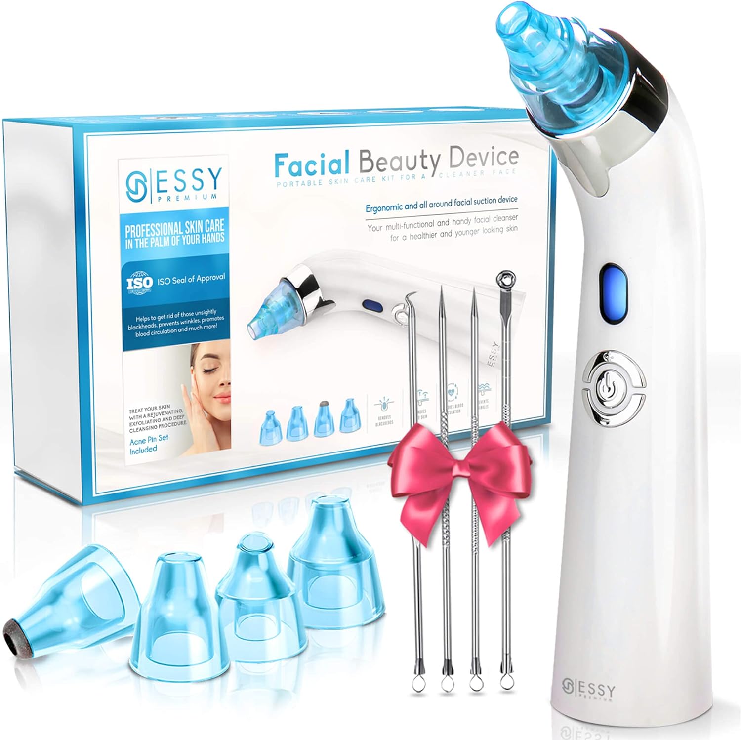 Detalle de ESSY Blackhead Remover Vacuum Pore Cleaner with Deep Suction & 4 Probes