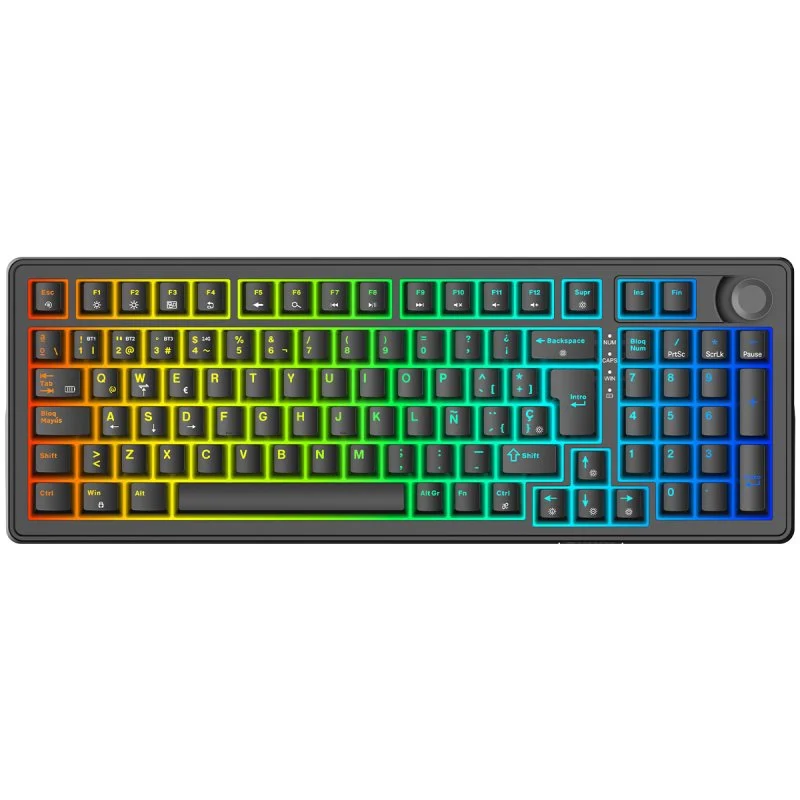 Detalle de Forgeon Meteor Teclado Gaming Wireless RGB 98% ⌨