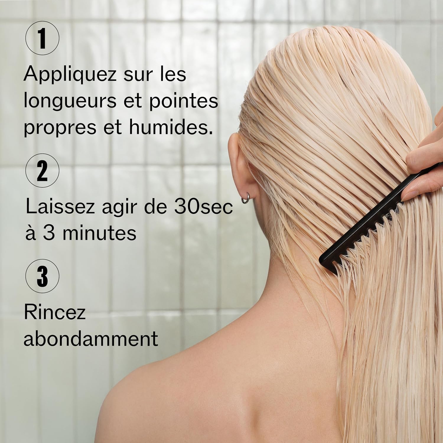 Detalle de Wella Professionals ULTIMATE COLOR Après-shampoing Étape 2 – Hydratant pour cheveux colorés (200 ml)
