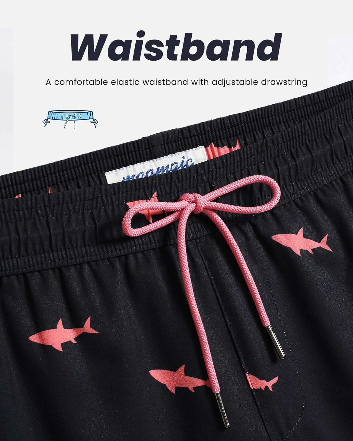 Thumbnail 3 de MaaMgic 5" Mens Swim Shorts 5in inseam