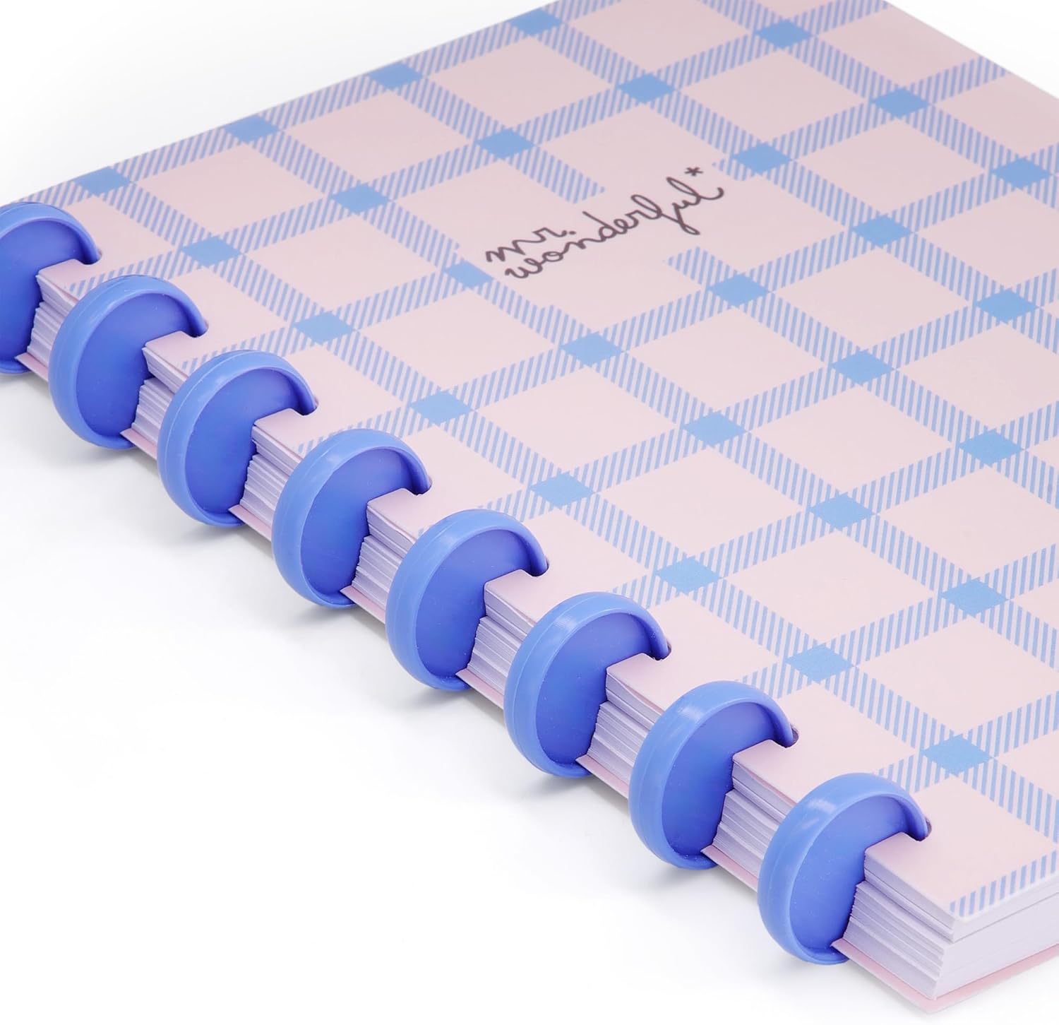 Thumbnail 2 de Mr.Wonderful Cahier A5 - Carreaux bleus et roses: carnet fiable et polyvalent