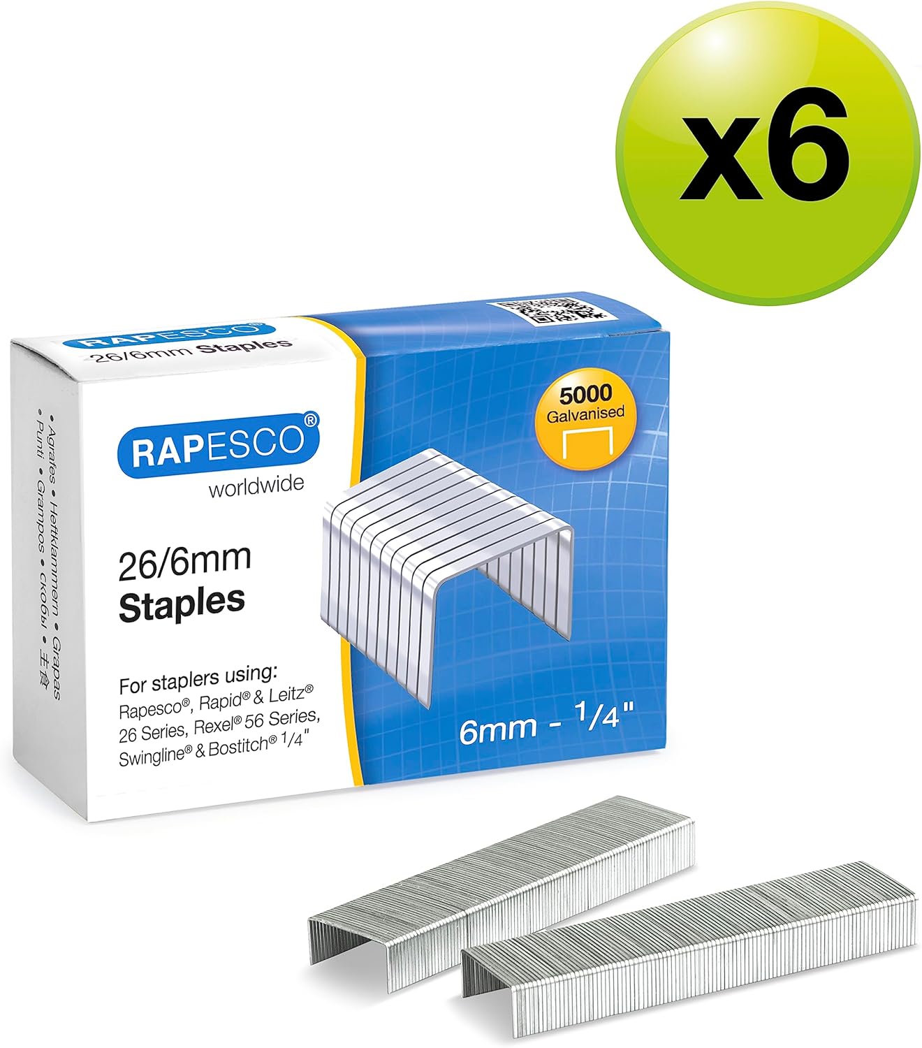 Detalle 2 de RAPESCO 1735 Business Pack 26/6mm staples