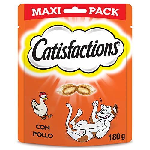 Detalle 2 de Catisfactions Premios para Gatos – Sabor Pollo (Maxipack 4 x 180 g)