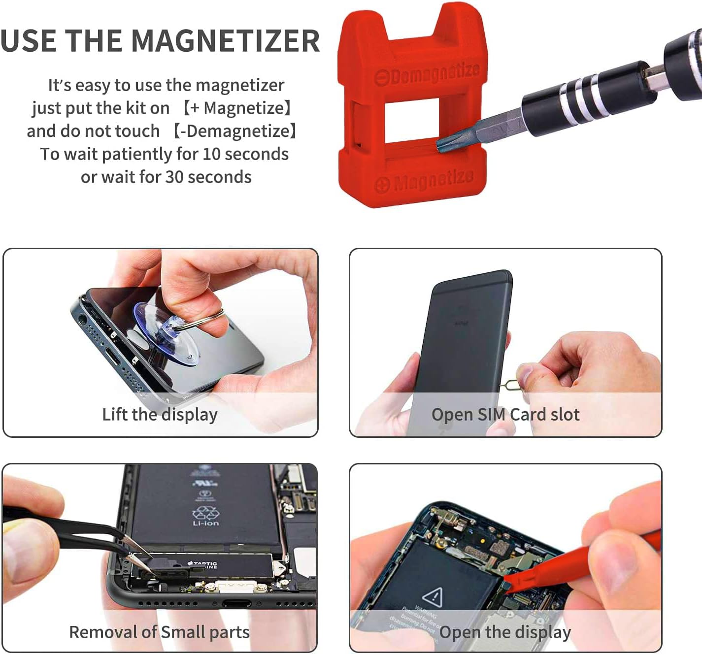 Detalle de Feinmechaniker Mini-Schraubendreher-Set Buvlizo 124 in 1 mit 103 Bits (PC, Laptop, iPhone & mehr)