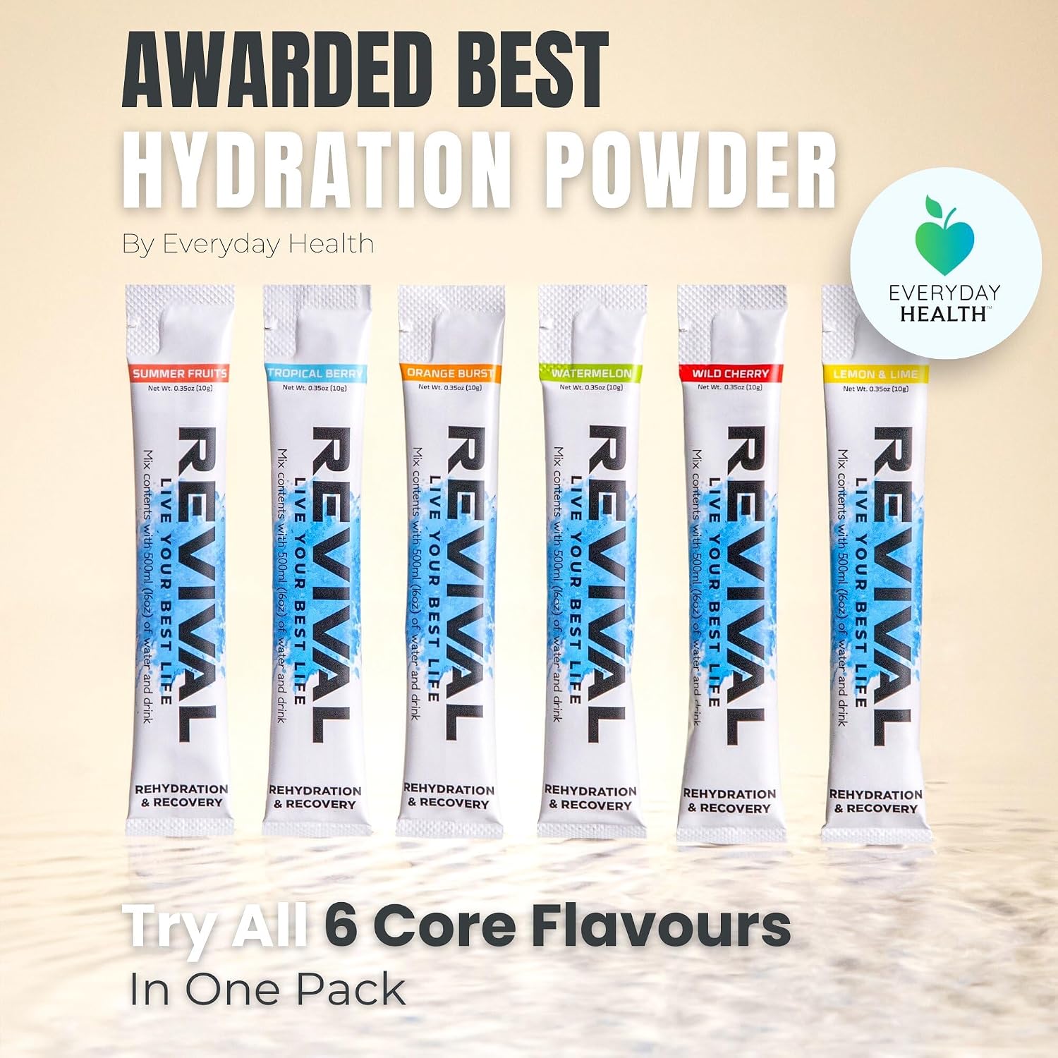 Thumbnail 1 de Revival Rapid Rehydration Electrolytes Powder | High Strength Sachet Drink by Revival Shots