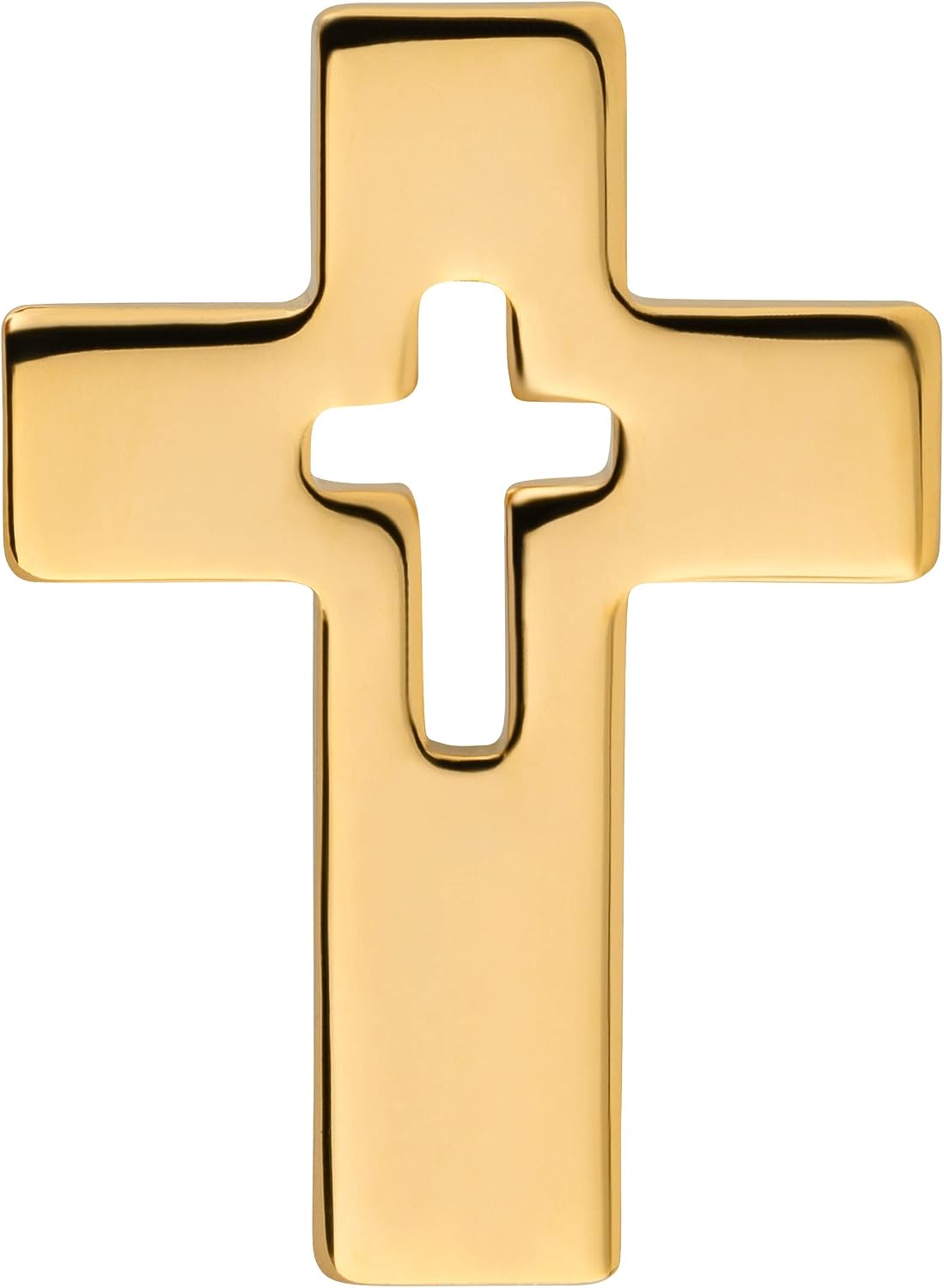 Thumbnail 2 de MaMeMi Anstecknadel Variantenfamilie Kreuz mit Fisch und Taube – christliches Symbol in Silberoptik