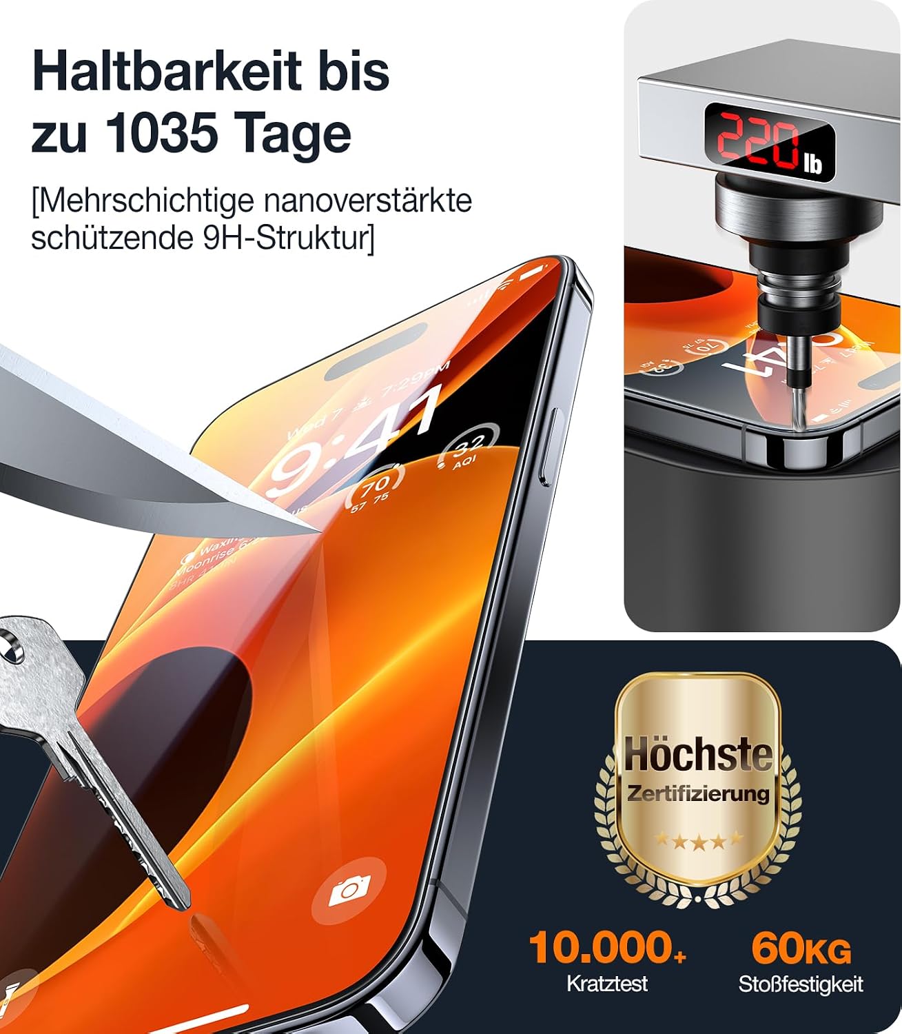 Thumbnail 2 de TORRAS iPhone 14 Pro Schutzglas 9H