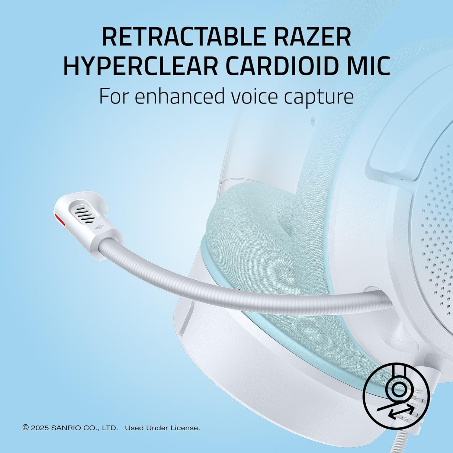 Thumbnail 2 de Razer Kraken V4 X Wired Gaming Headset (Cinnamoroll Edition) with 40 mm Drivers, Cardioid Mic, and RGB