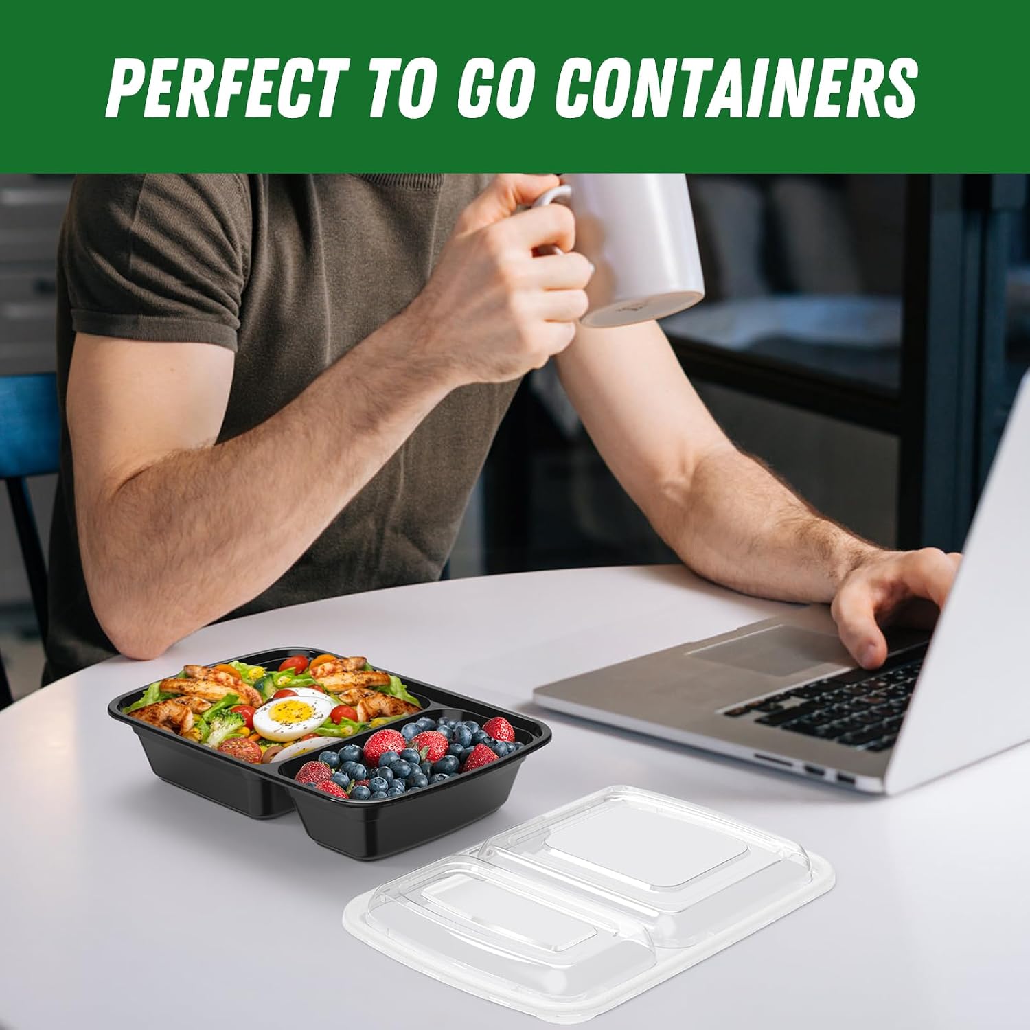 Thumbnail 6 de Dealusy 28 oz Meal Prep Containers ๐ฑ