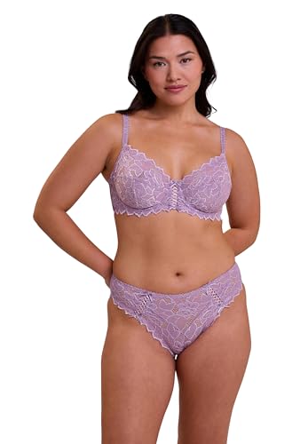 Detalle de Sans Complexe Arum Soutien-Gorge Emboitant en Dentelle avec Armatures – 90C Lavande