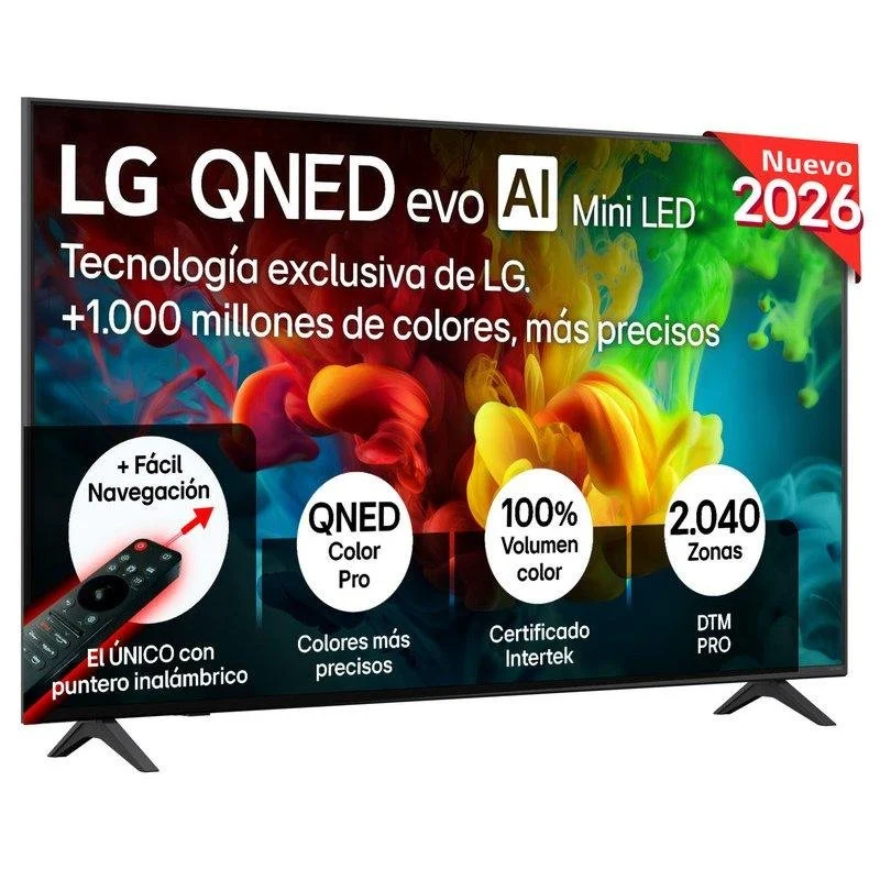 Detalle de LG QNED82B6B 55QNED82B6B: TV LG Mini LED 55" 4K 144 Hz con WebOS para Gaming y Cine en Casa