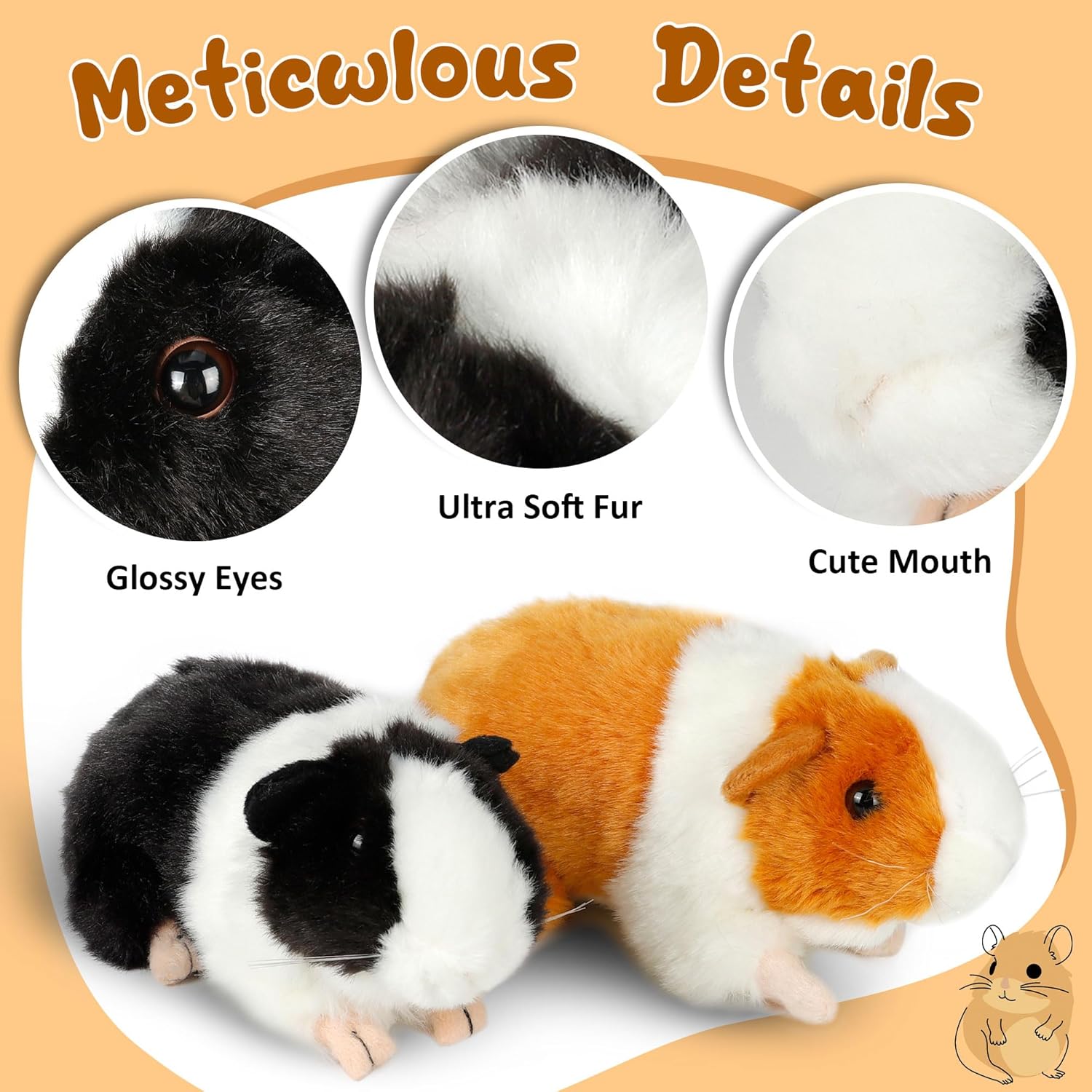 Detalle de SHINELINE Meerschweinchen Kuscheltier 2er Set