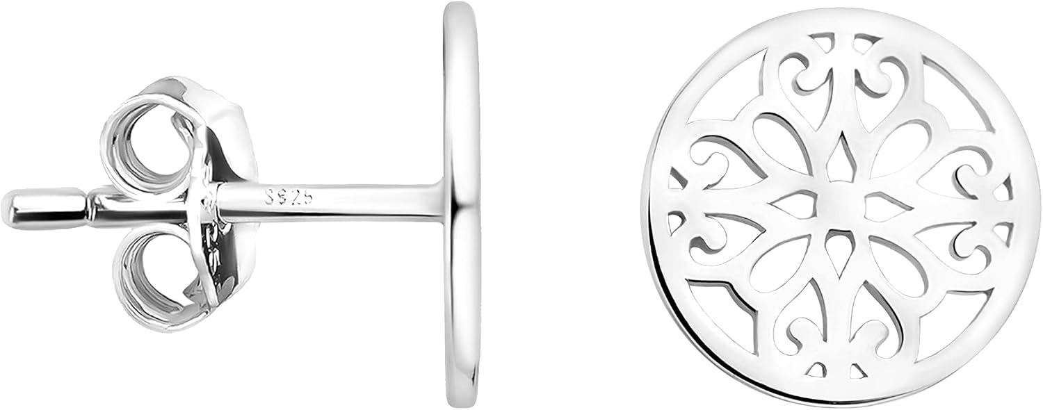 Detalle de SOFIA MILANI Damen Ohrringe 925 Silber Kreis Ornament