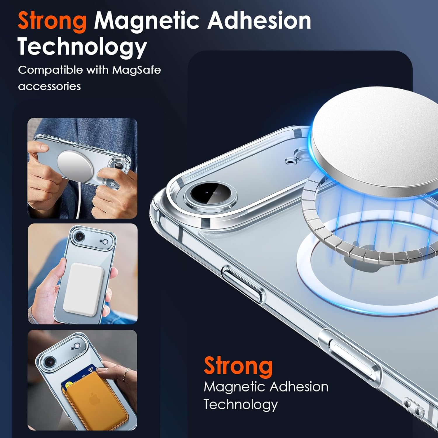 Thumbnail 3 de Coque magnétique iPhone Air ivoler compatible MagSafe, transparente anti-rayures et pare-chocs TPU