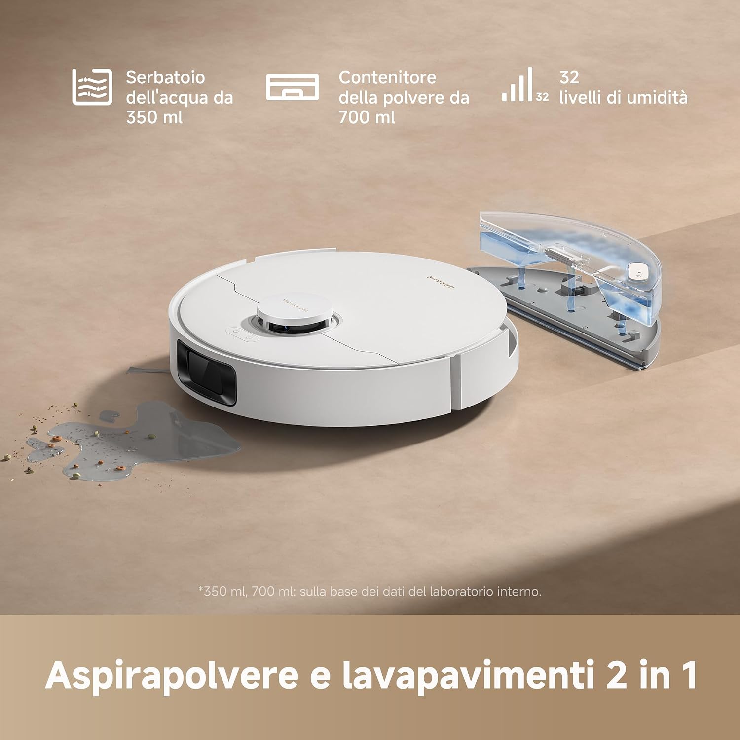 Detalle 2 de DREAME D20 Robot Aspirapolvere 13.000 Pa