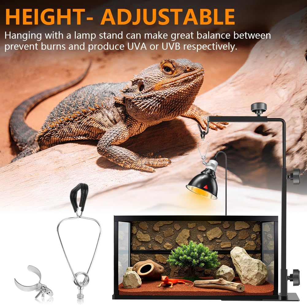 Thumbnail 5 de HOTUT Reptile Dome Terrarium: Aluminium Reflektorlampe mit E27 Fassung und 360° Clip