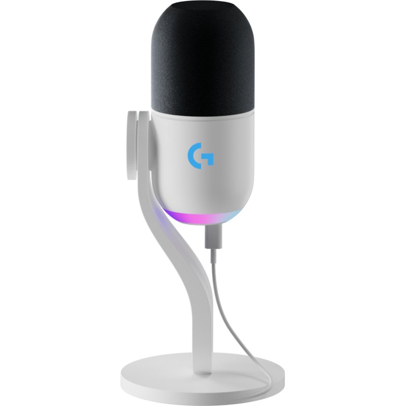 Detalle 2 de Logitech Yeti GX Dynamic RGB micrófono USB blanco