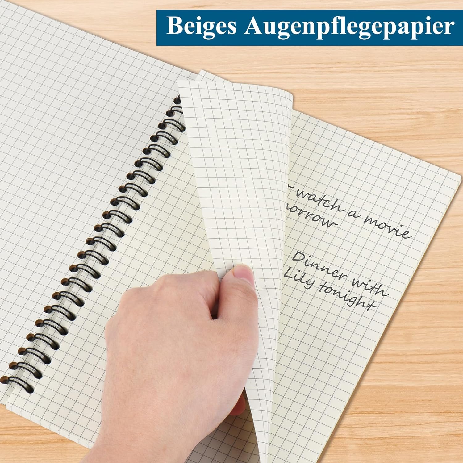 Thumbnail 4 de ZCZN Notizbuch A5 kariert 60 Blatt 📒