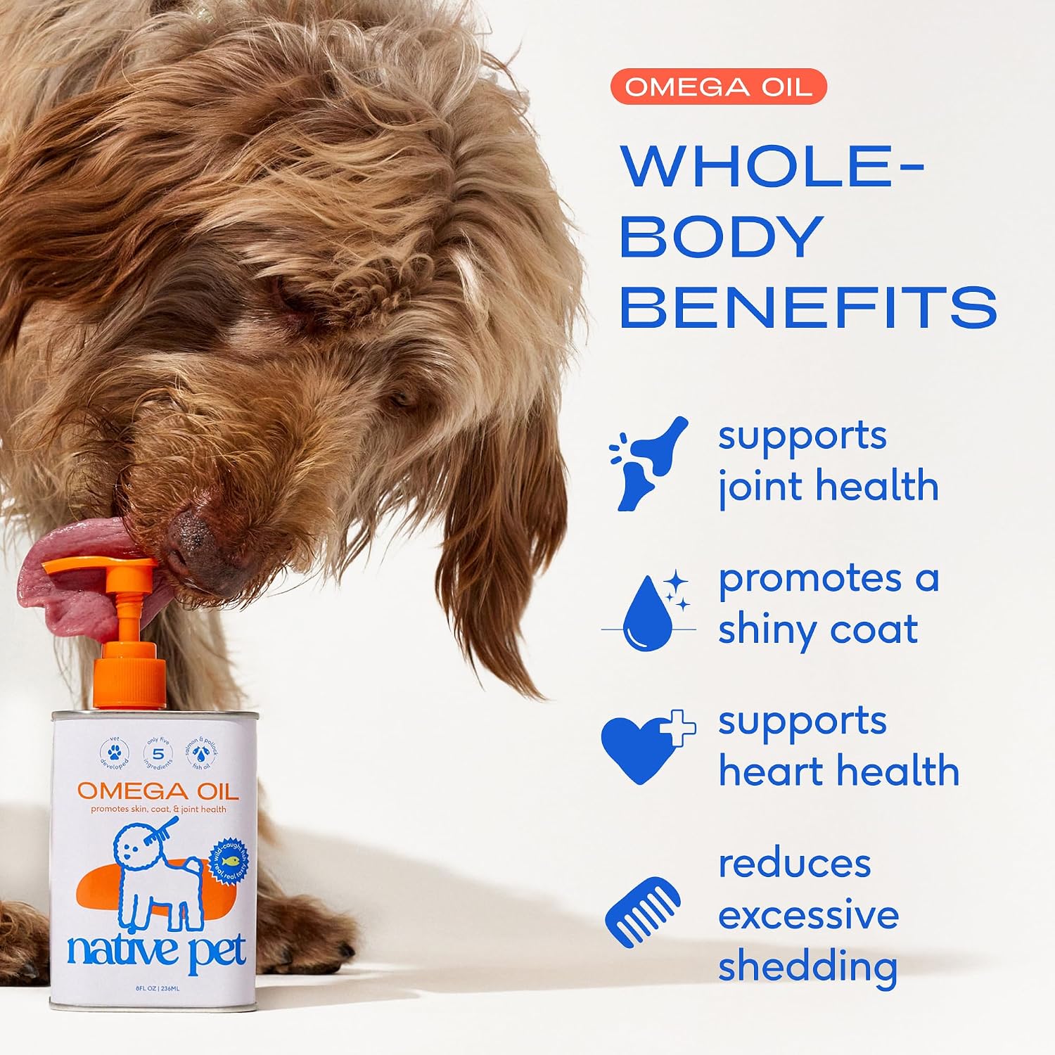 Detalle 2 de Native Pet PB-HERO-01 Daily Wellness Bundle for Dogs with Vitamin Powder and Salmon Oil