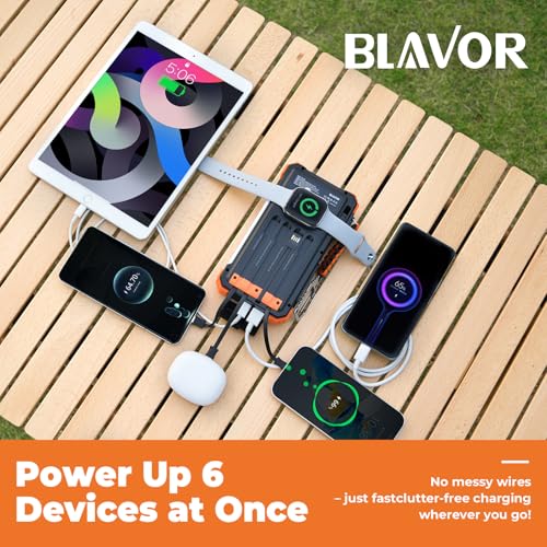 Thumbnail 1 de BLAVOR Power Bank Solar 20000mAh ⚡ Carga Rápida y Linterna