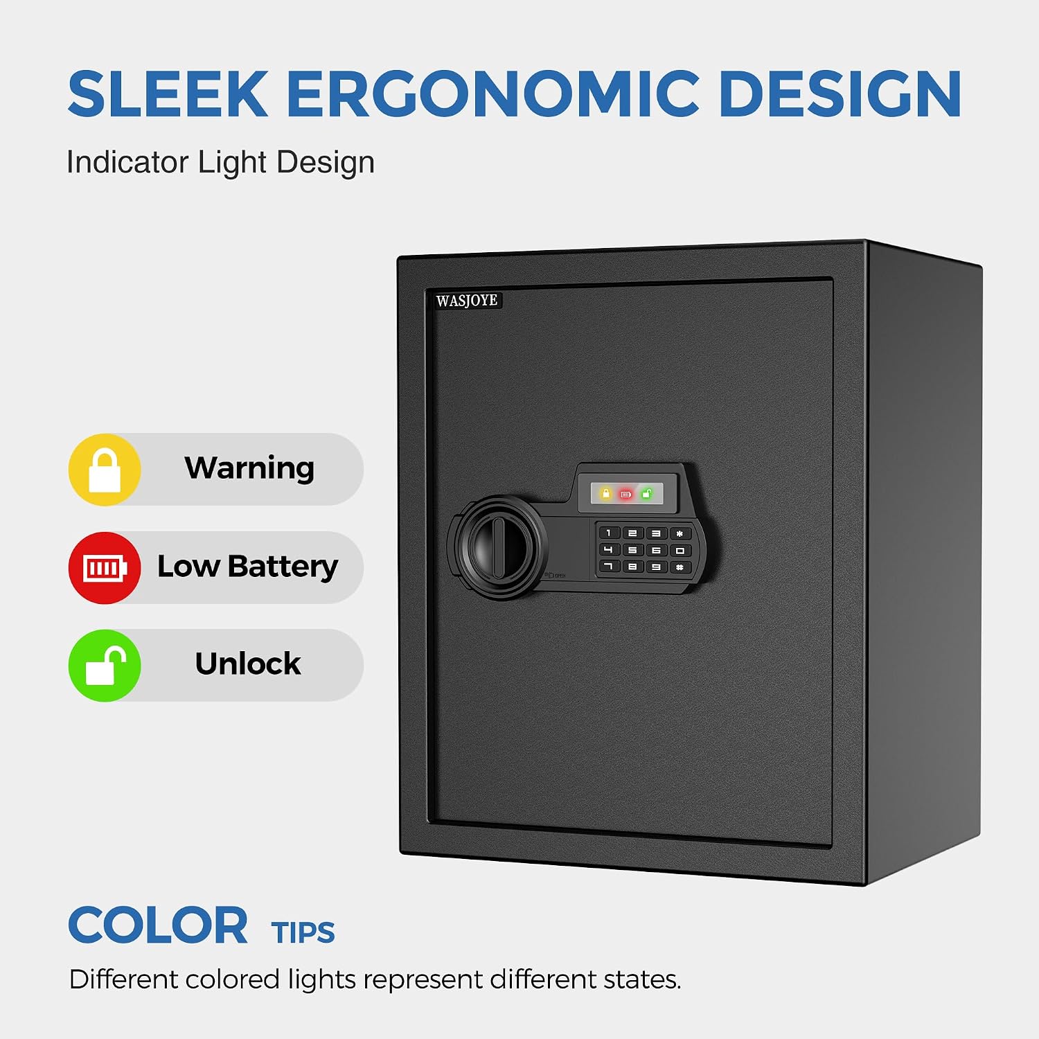 Detalle de WASJOYE cassaforte biometrica 43L