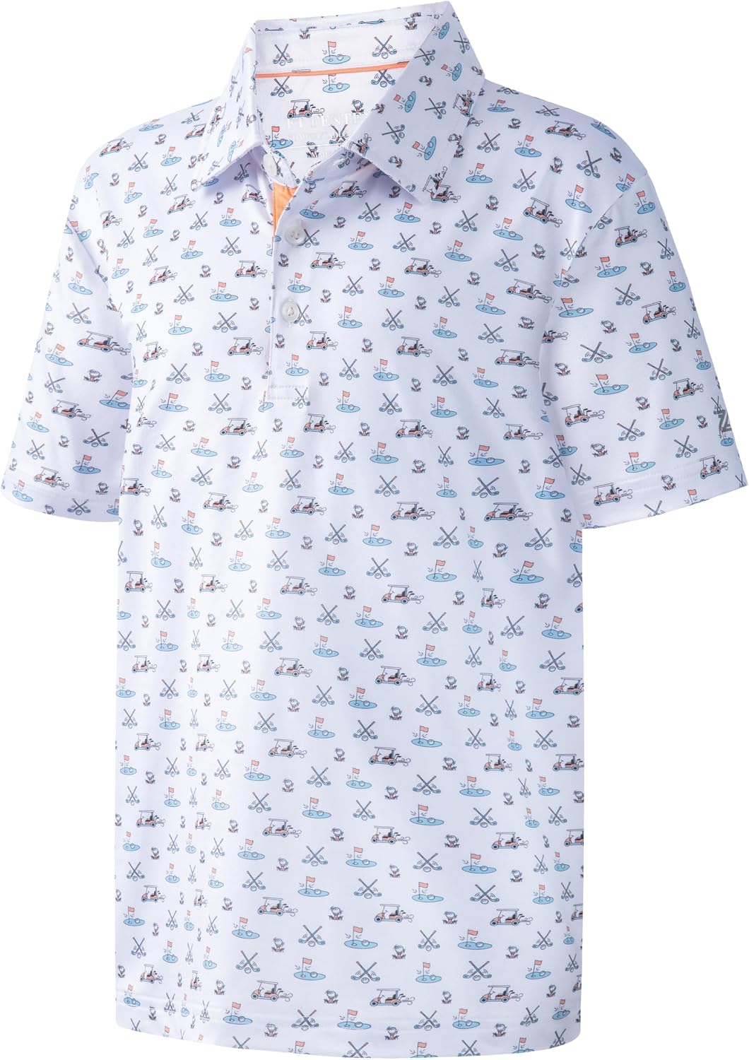 Detalle de Boys Performance Polo Shirt (Short Sleeve) Dry Fit Stretch Funny Print