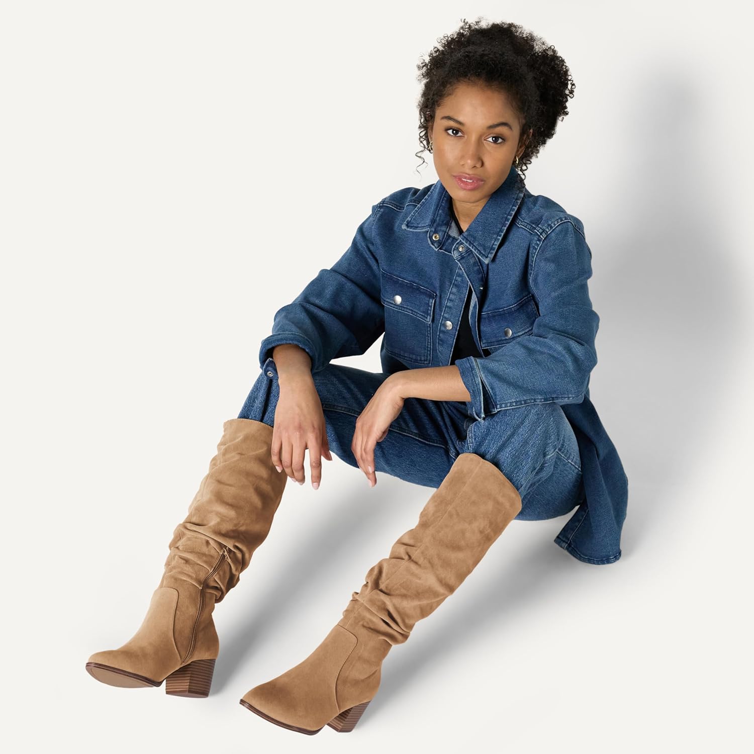 Thumbnail 4 de Amazon Essentials Damen hohe Stiefel mit Blockabsatz – 38 cm Schafthöhe, 5 cm Absatz