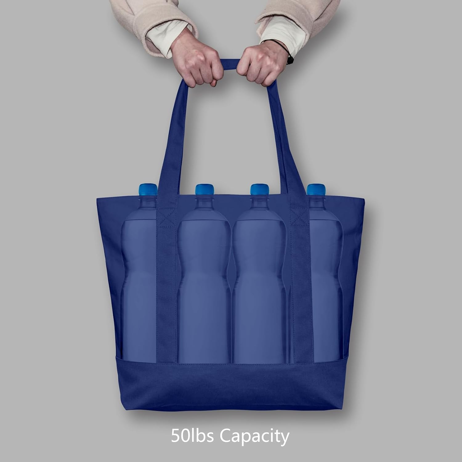 Thumbnail 5 de TOPDesign 1-Pack Canvas Tote Bag 21" x 15" x 6"
