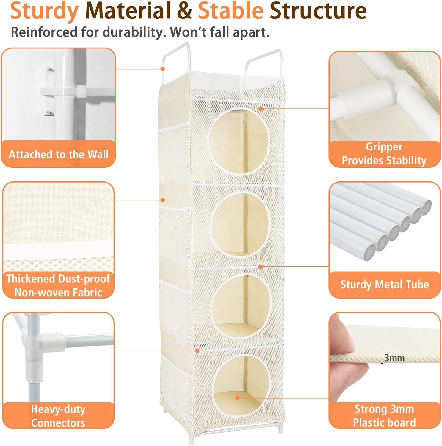 Thumbnail 4 de AXHOP Toy Storage 42x42x162cm