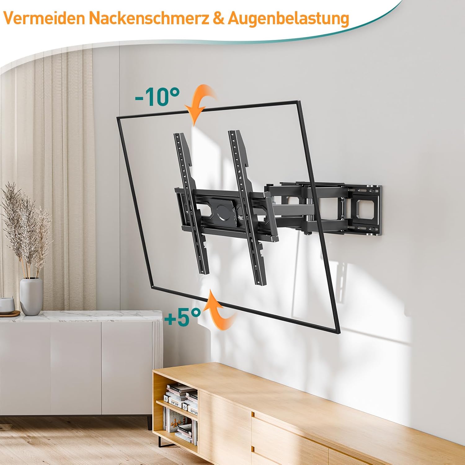 Thumbnail 4 de ELIVED TV Wandhalterung schwenkbar und neigbar für 26–70 Zoll, bis max. VESA 400x400 mm
