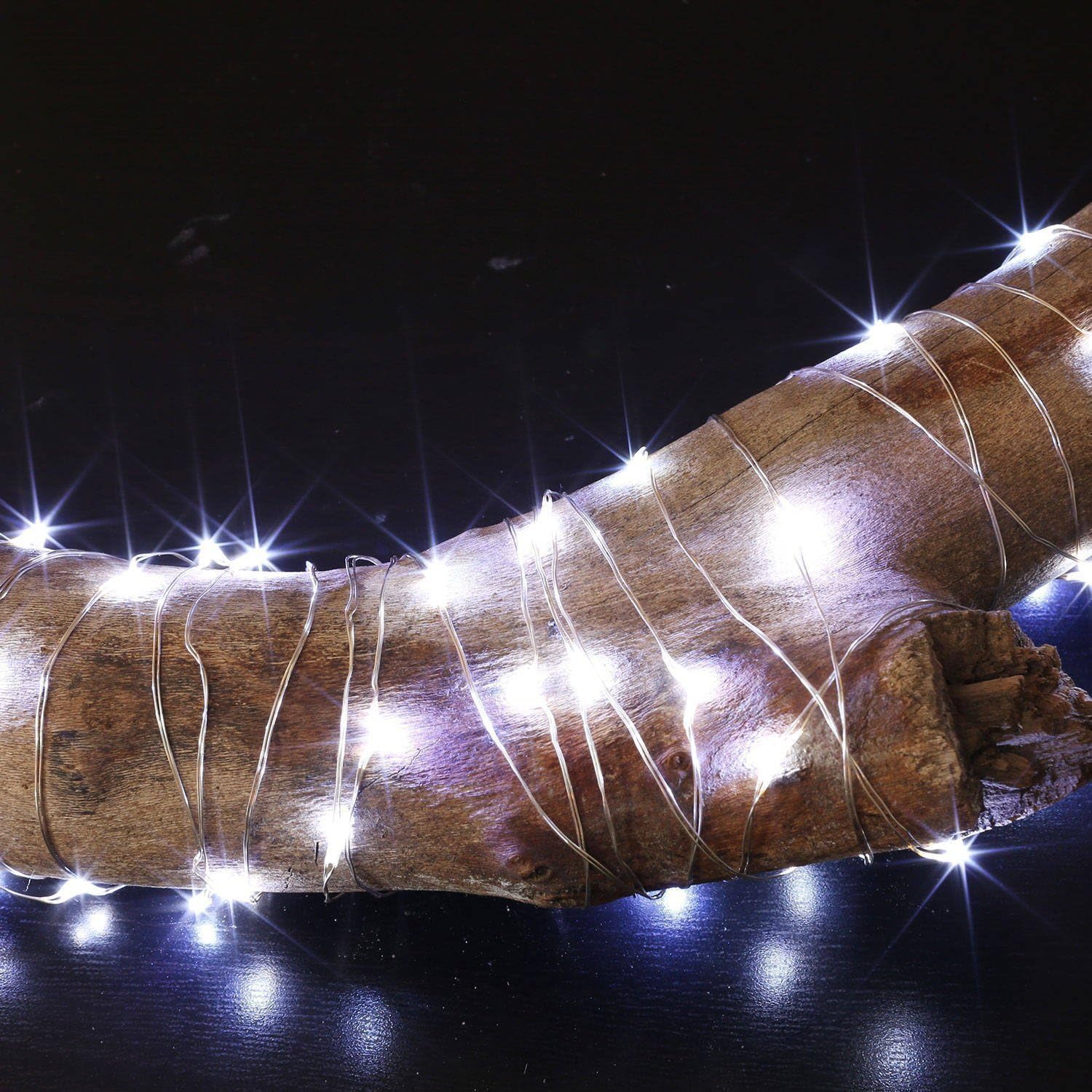 Detalle 2 de LeMorcy Bm24-53-0-1 Fairy Lights, 66 ft, 200 Warm White LEDs, Remote