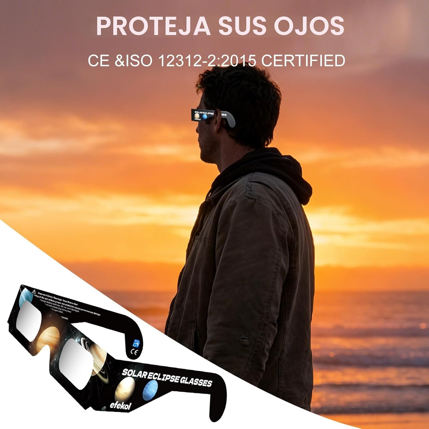 Thumbnail 3 de efekol Gafas Eclipse Solar 3 Pack