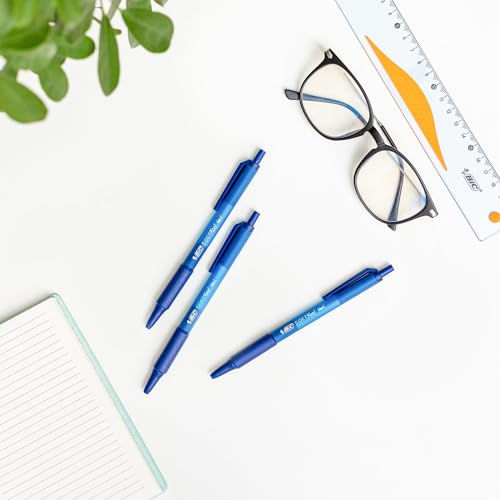 Detalle 1 de BIC Soft FeelClic Grip Penna a Sfera con Punta Media 1,0 mm – confezione da 12, Blu