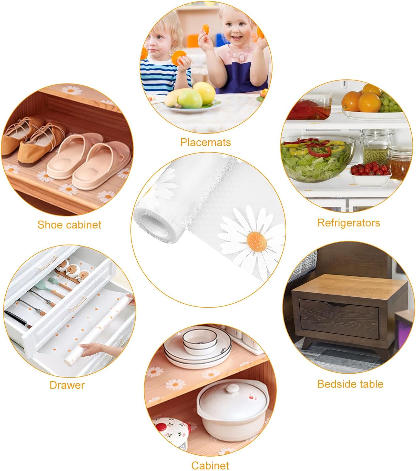 Thumbnail 5 de APOMOONS 30 × 300 cm antibakterielle Kühlschrankmatten (EVA, rutschfest, waschbar, zuschneidbar)