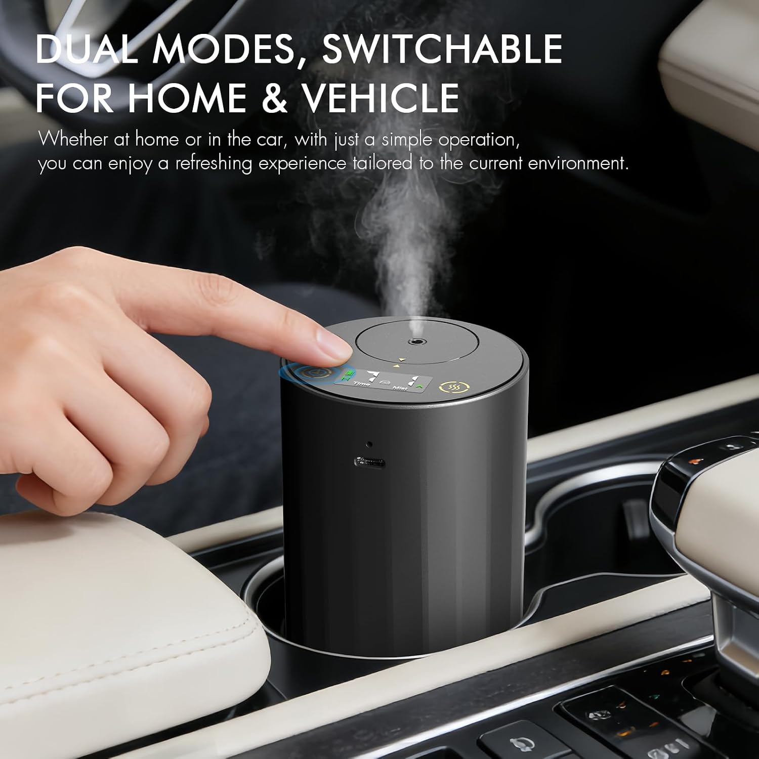 Thumbnail 4 de DOQASOO Waterless Diffuser for Essential Oils — Portable Battery-Operated Aromatherapy Diffuser