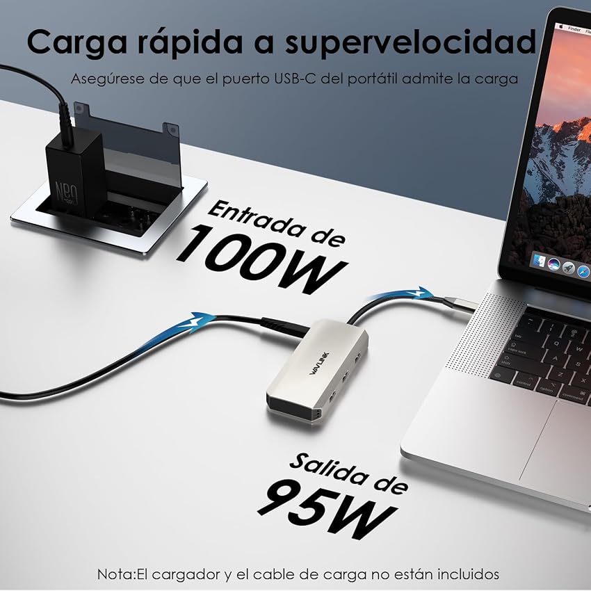 Thumbnail 5 de WAVLINK Triple 4K Docking Station 100W para Windows