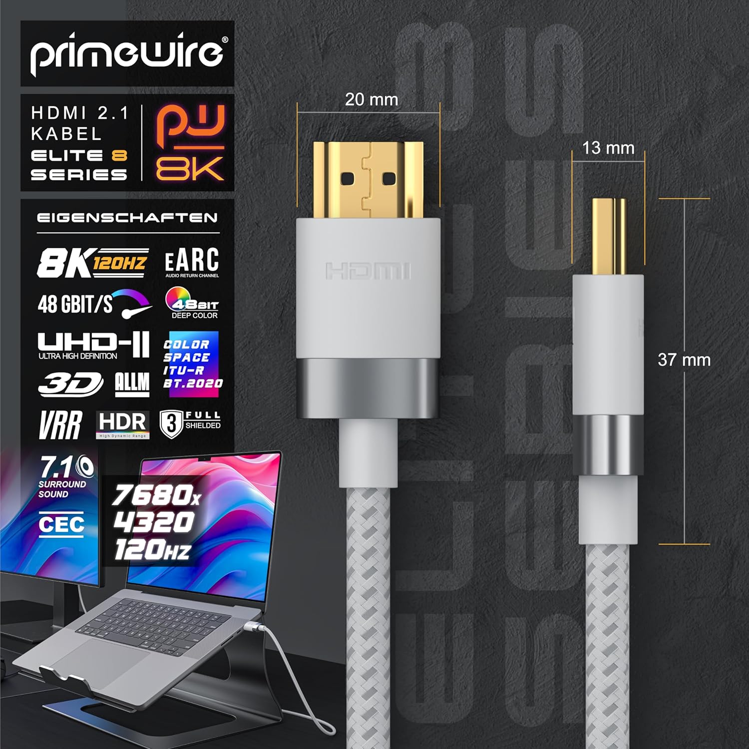 Thumbnail 3 de CSL HDMI Kabel 8K/4K 2m