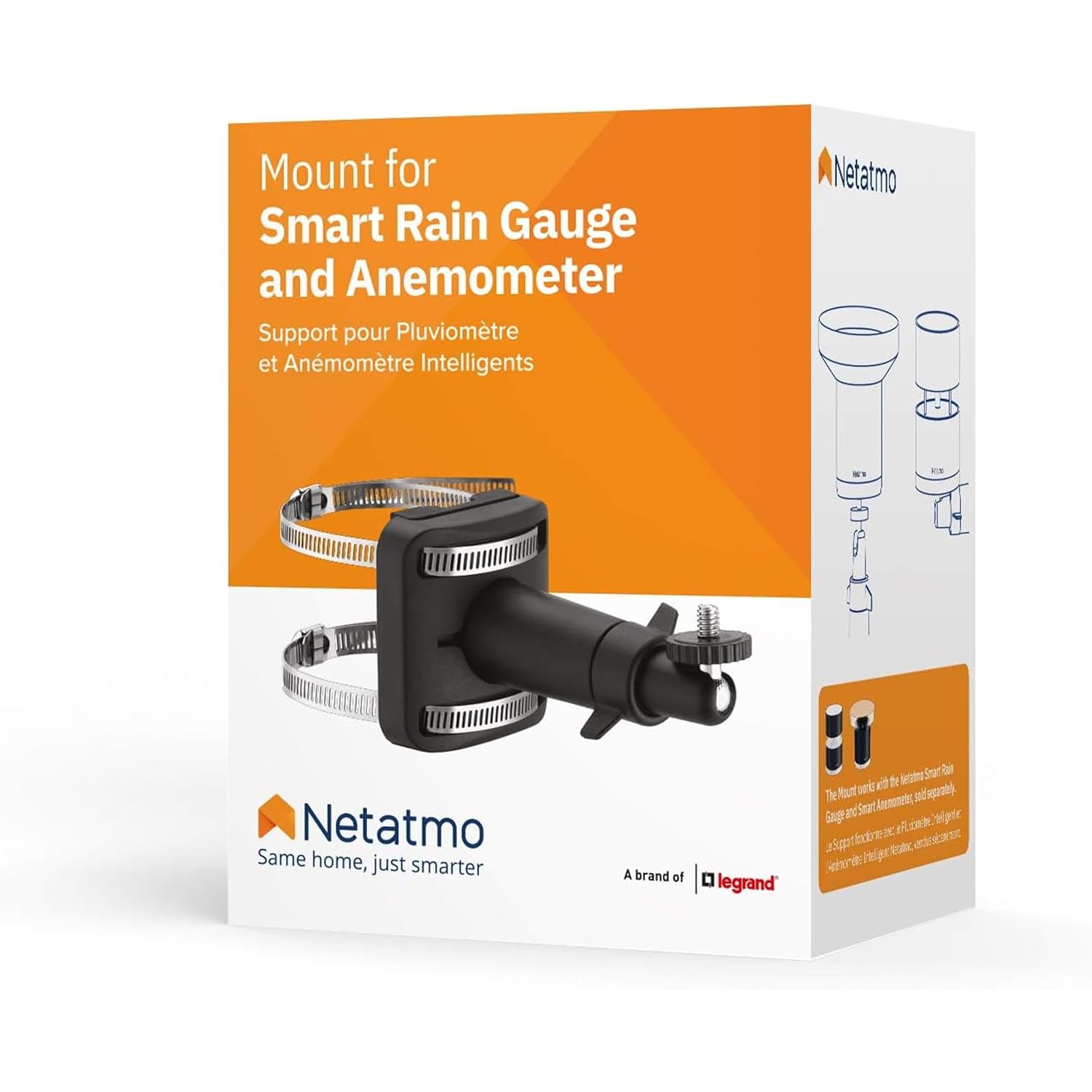 Thumbnail 5 de Netatmo Supporto per pluviometro o anemometro - Nero (NWM01-WW)