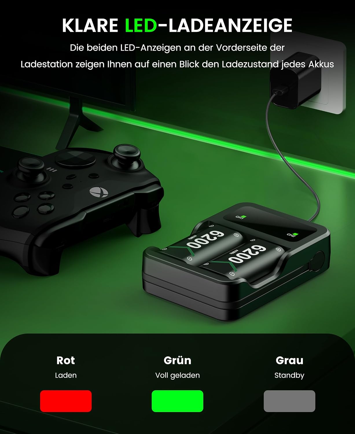 Thumbnail 5 de Akku 6200mWh für Xbox Controller