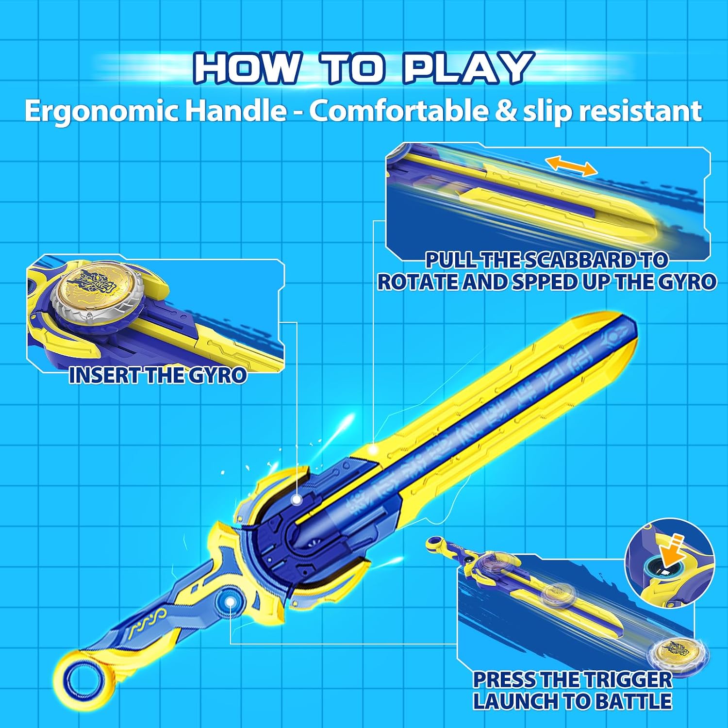 Thumbnail 2 de INFINITY NADO Sword Launcher Top, Metal