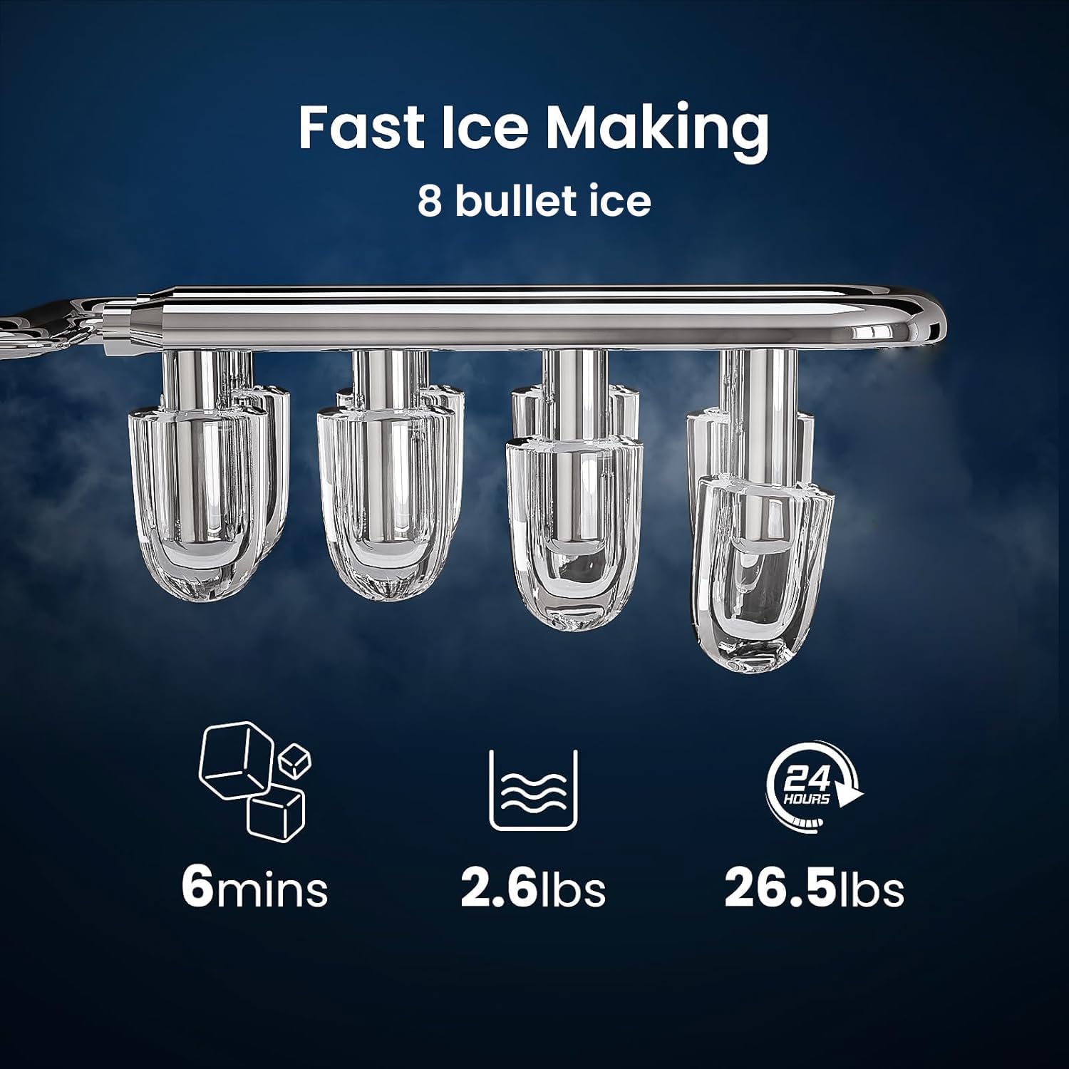 Detalle de Antarctic Star Countertop Ice Maker, 8-Cube