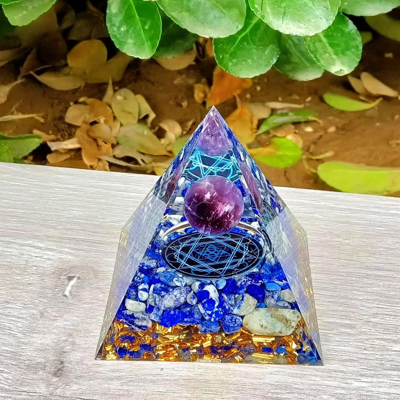 ycyingcheng 6CM Pyramid Crystal Energy Tower