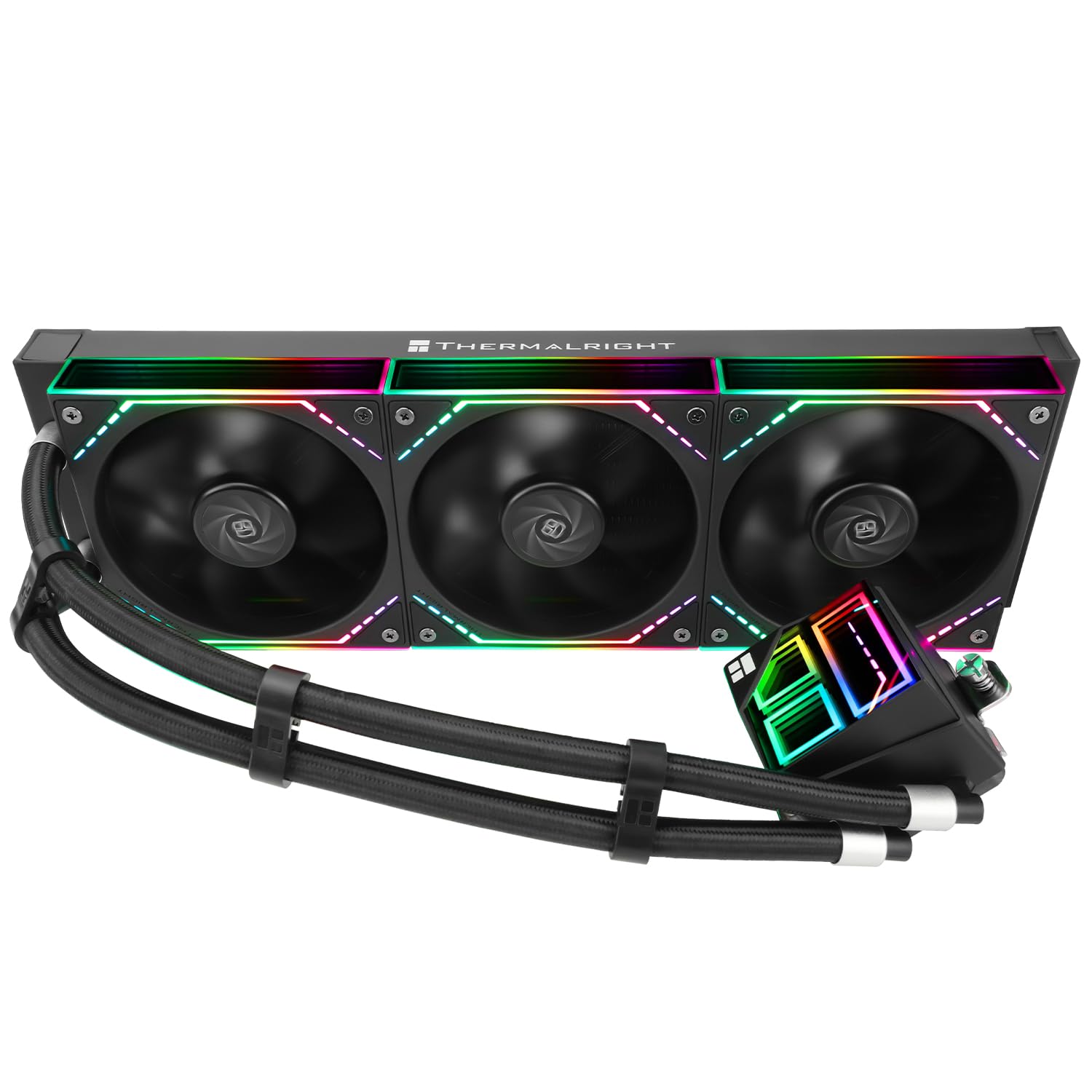 Detalle de Thermalright TR Frozen Infinity 360 WHITE - All-in-One CPU-Kühler mit Infinity Mirror und ARGB