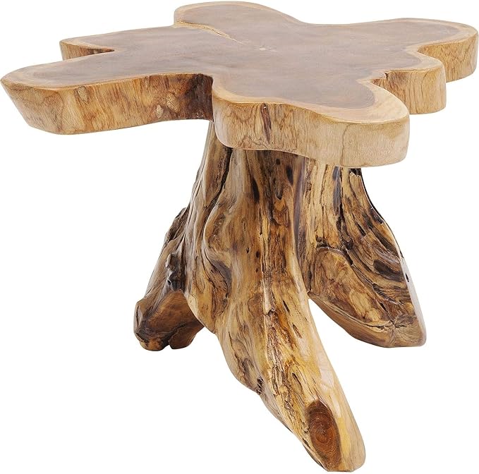 Detalle de Kare 83491 Tree-Mesa Auxiliar Grande, Teca, Marrón 🌳