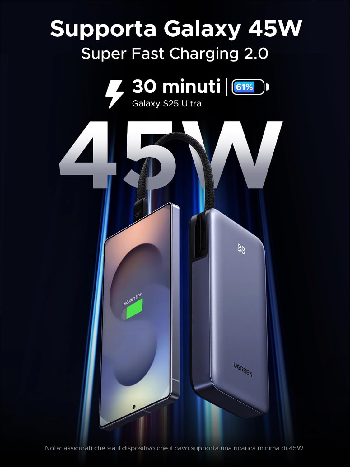 Thumbnail 2 de UGREEN Nexode 20000mAh Power Bank 45W
