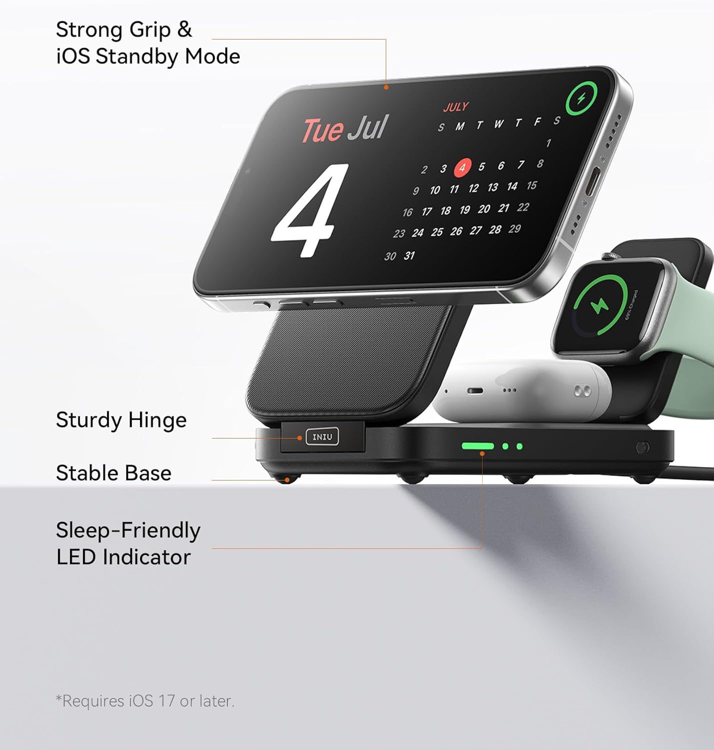 Thumbnail 6 de INIU 3-in-1 Wireless Charging Station 15W